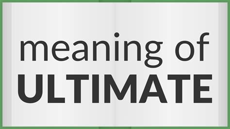 ltimate|ultimates meaning.